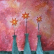 Oran�ov� kv�tiny, velikost 25x20cm