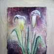 B�l� kytka, form�t 25x20 cm